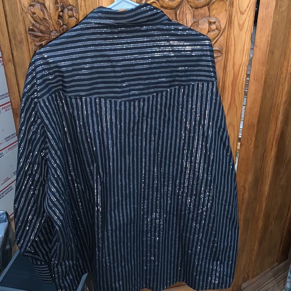 EUC Wrangler size 3X snap front western shirt black - Picture 4 of 4
